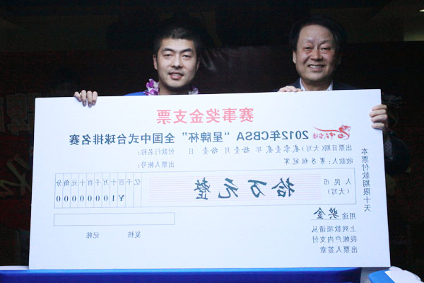 北京kok娱乐平台
公司副总经理黎在燕为冠军颁发奖金