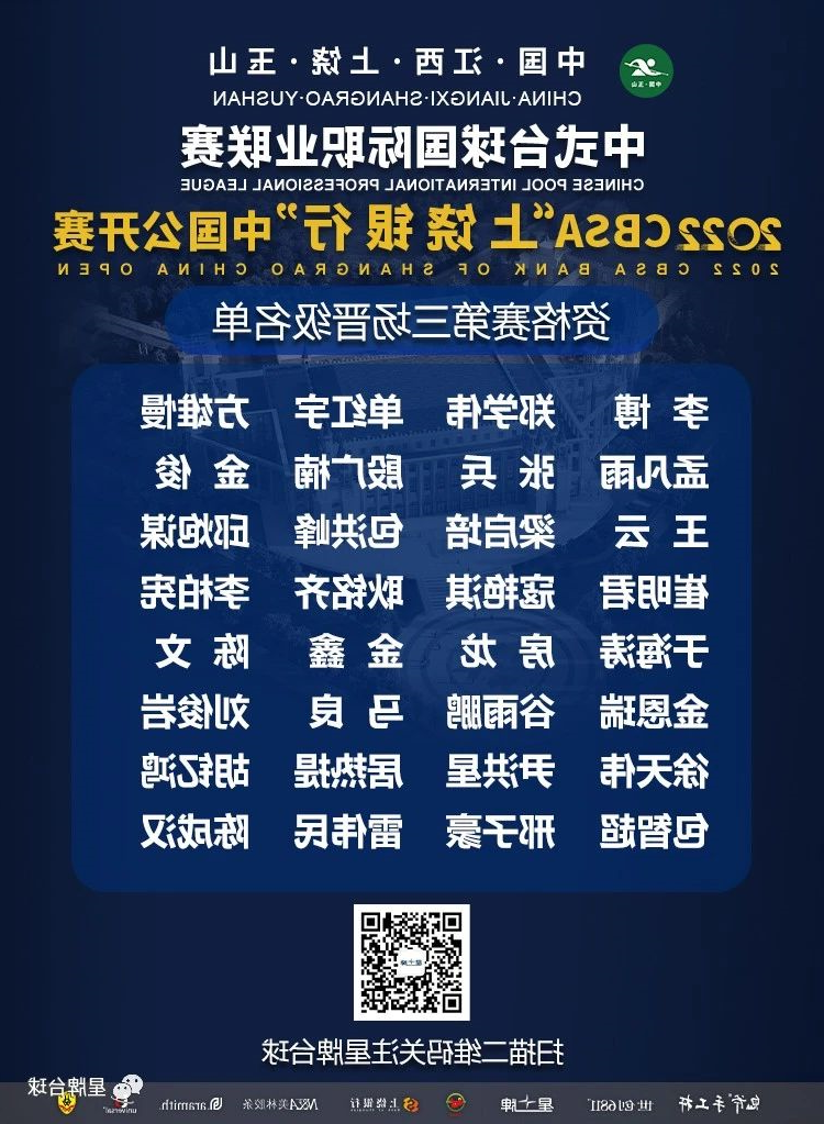 【上饶银行杯中国公开赛】单红宇、李博、于海涛等32人杀入正赛！